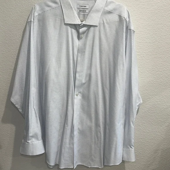 Calvin Klein | Shirts | Calvin Klein Dress Shirtinfinite Noniron Slim Fit  Stretch Collar 2 3435 | Poshmark